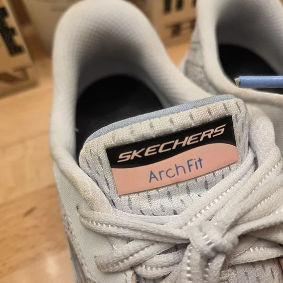 Skechers Arch Fit 2.0 Big League Sneakers Athletic Shoes Gray Womens US 8 - Picture 6 of 11